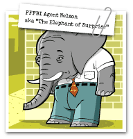 FFFBI Agent Nelson, also known as The Elephant of Surprise